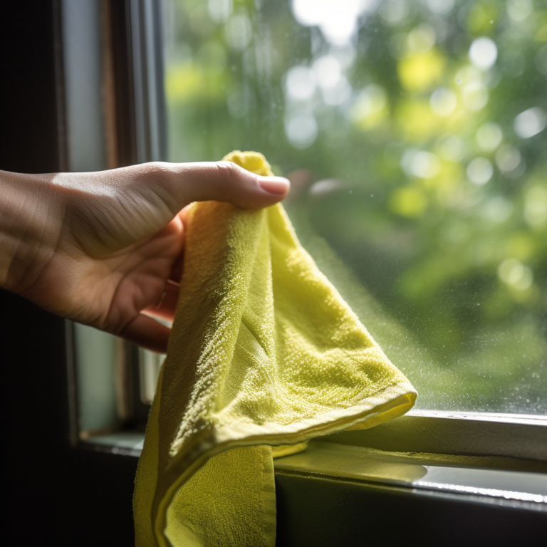 chiffon microfibre nettoyage vitre