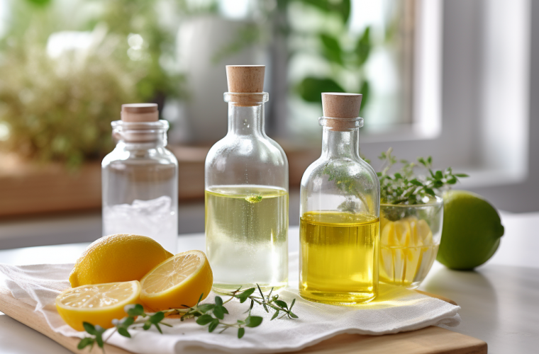 Liquide vaisselle main à l'huile essentielle de citron, économique,  écologique